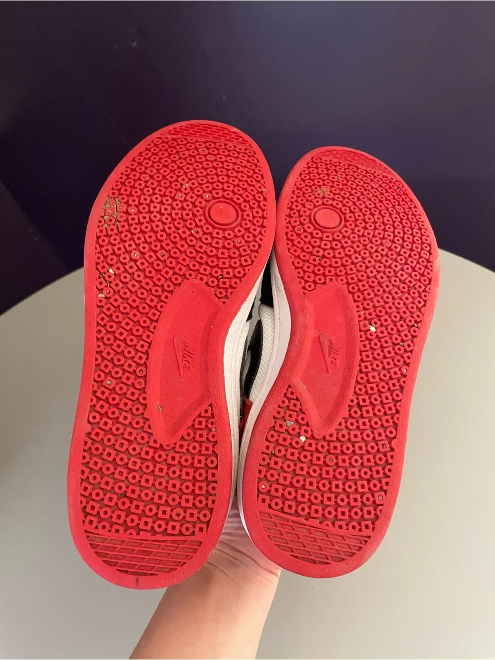 Nike women’s ' Low-Top Sneakers in Black, White & Red